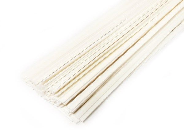 Plastique baguettes de soudure ABS 8x2mm Plat Blanc 1kg barres | az-reptec